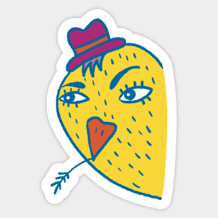 Yellow bird Sticker